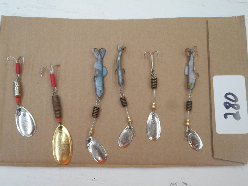 lot 280 image: (6) Assorted Spinner Lures ...