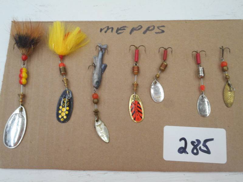 lot 285 image: (7) Mepps Spinner Lures ...