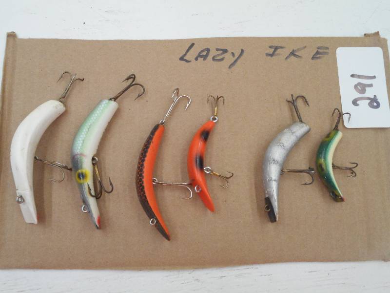 lot 291 image: (6) Lazy Ike Fishing Lures ...