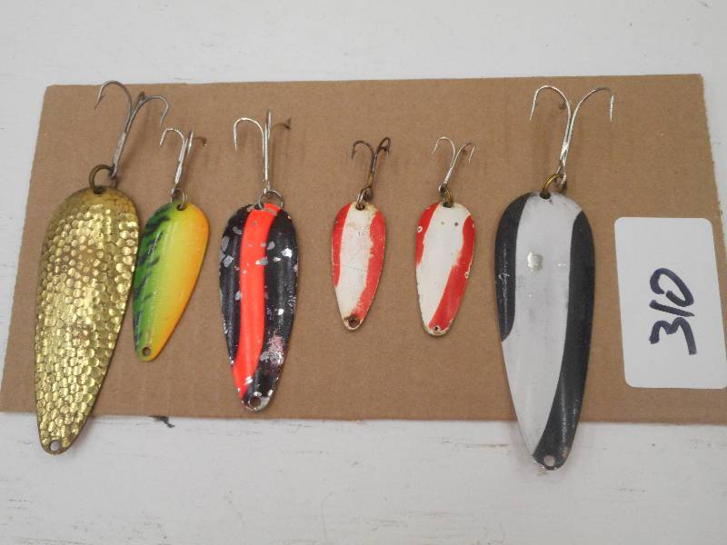 lot 310 image: (6) Assorted Spoon Lures ...