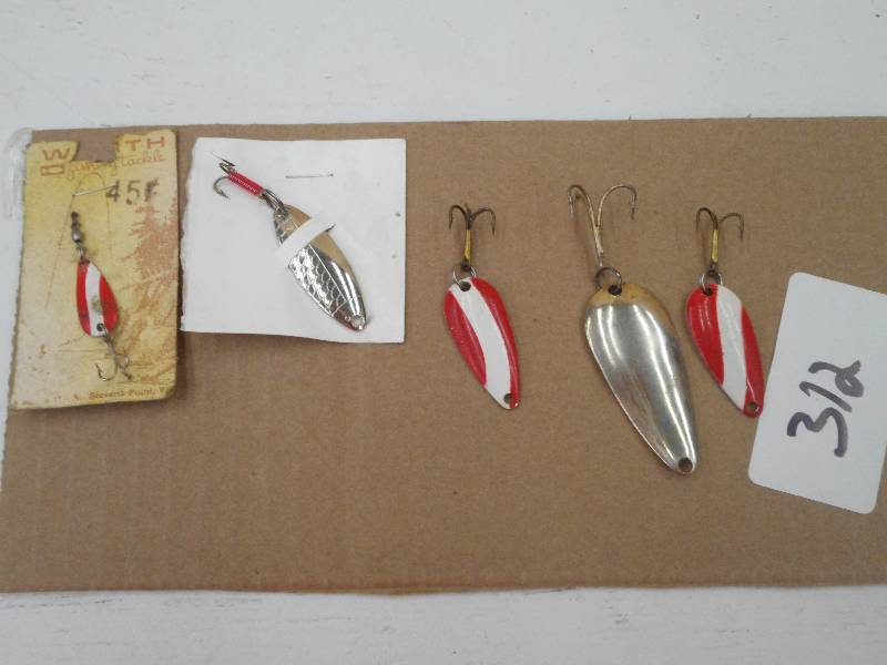 lot 312 image: (5) Assorted Spoon Lures ...