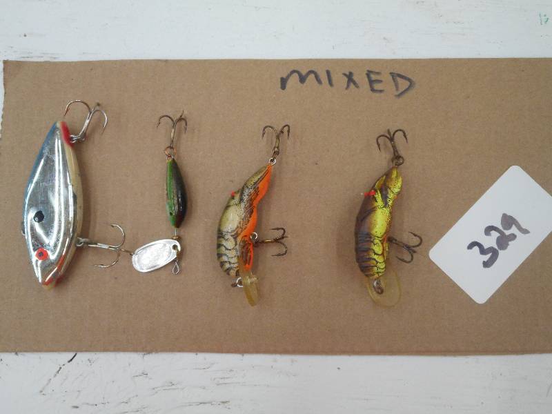 lot 329 image: (4) Mixed Fishing Lures ...