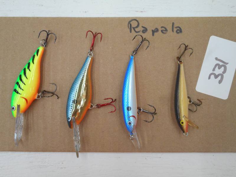 lot 331 image: (4) Rapala Fishing Lures ...