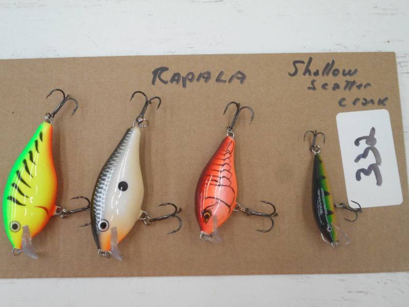lot 332 image: (3) Rapala & (1) Shallow Settler Cr...