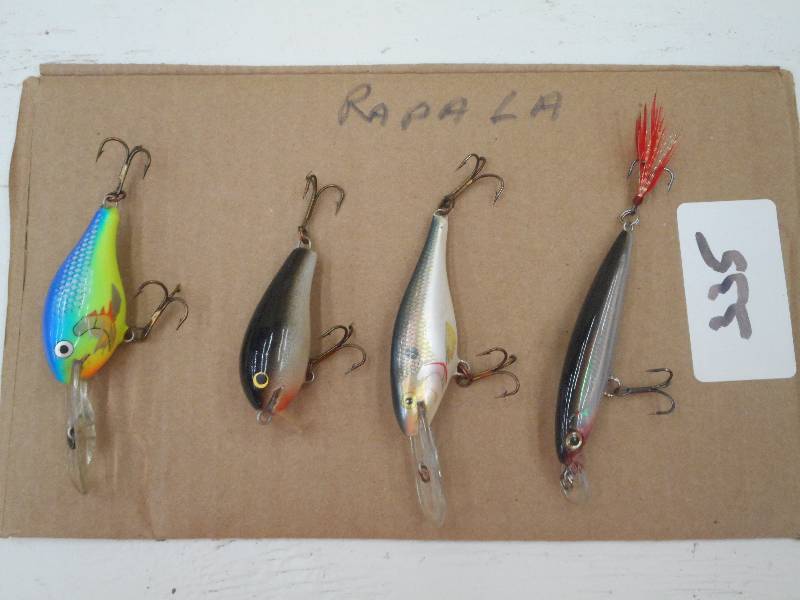 lot 335 image: (4) Rapala Fishing Lures ...