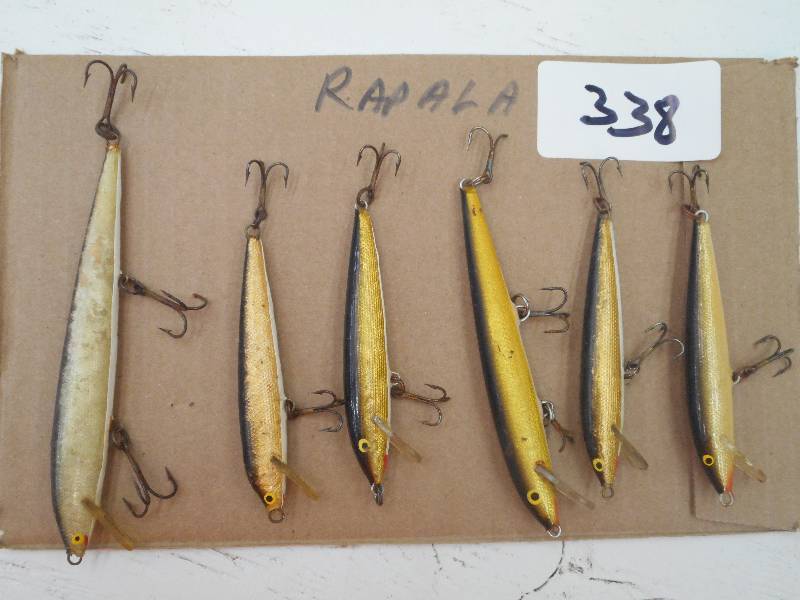 lot 338 image: (6) Rapala Fishing Lures ...