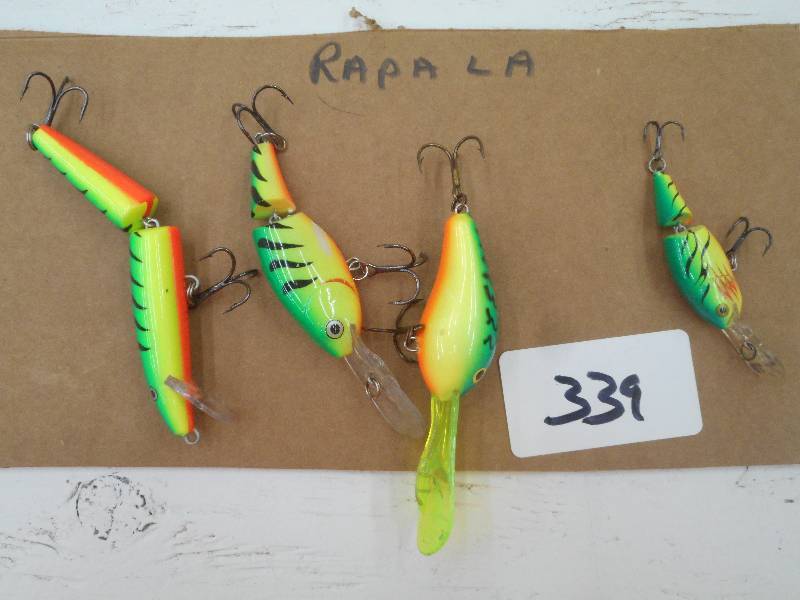 lot 339 image: (4) Rapala Fishing Lures ...