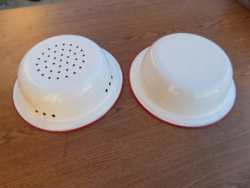 Vintage Enamel Bowls