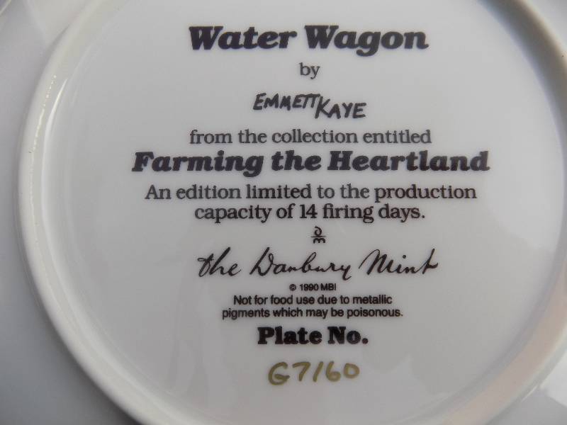 Danbury Mint Collectable Plate