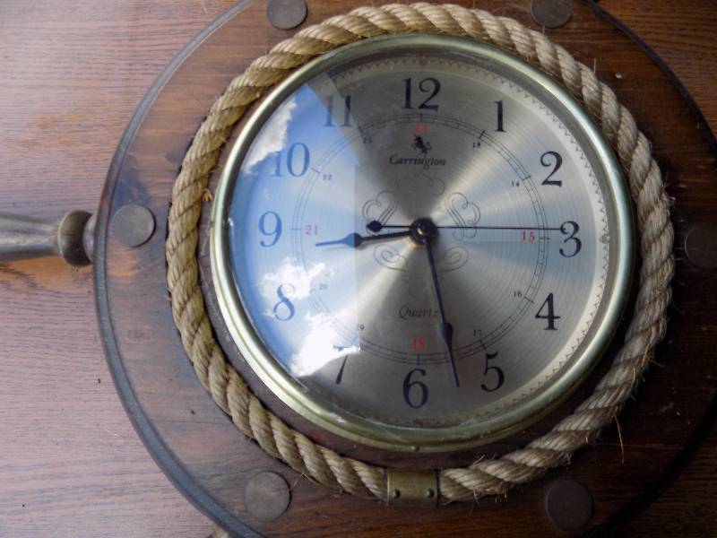 Ship Wheel Clock