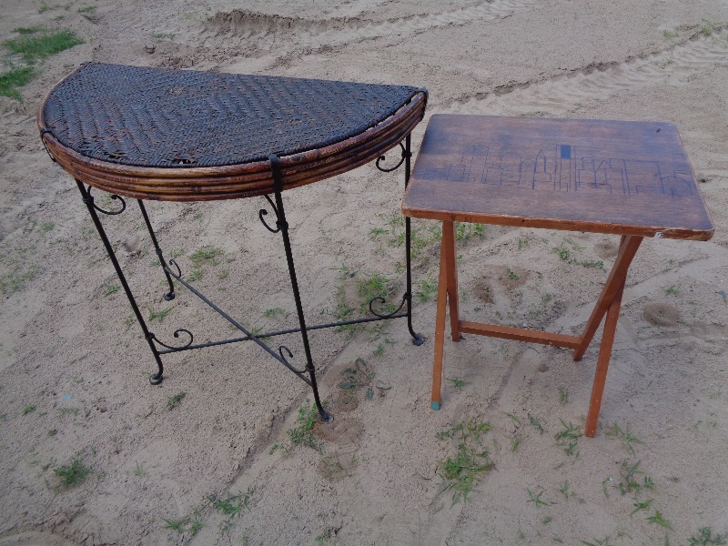 lot 119 image: Hall Table and TV Tray