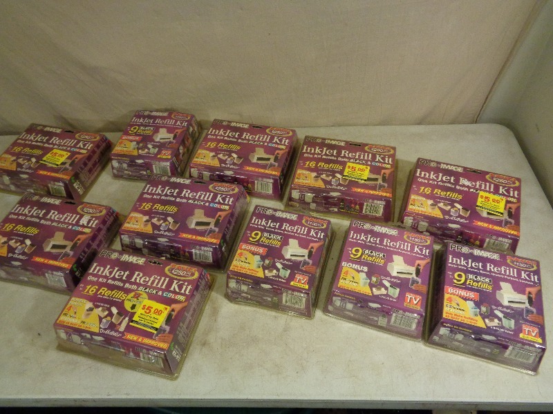 lot 142 image: 11 New Printer Ink Refill Kits