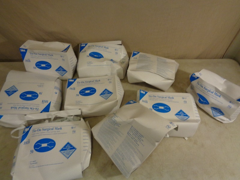 lot 188 image: 9 Boxes of New Surgical Masks