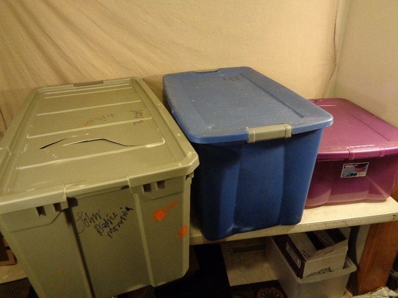 lot 195 image: 3 Totes with Lids
