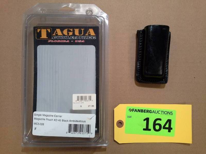 lot 164 image: Magazine Pouch - XD 45 - Tagua Gunleather Holster (AMBIDEXTROUS)