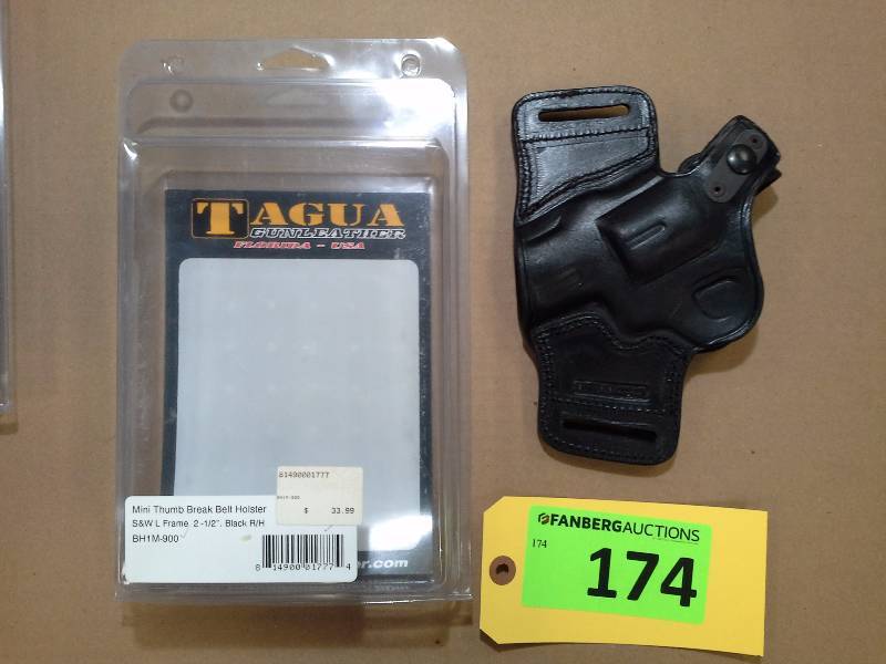 lot 174 image: S&W L Frame 2-12 - Tagua Gunleather Holster