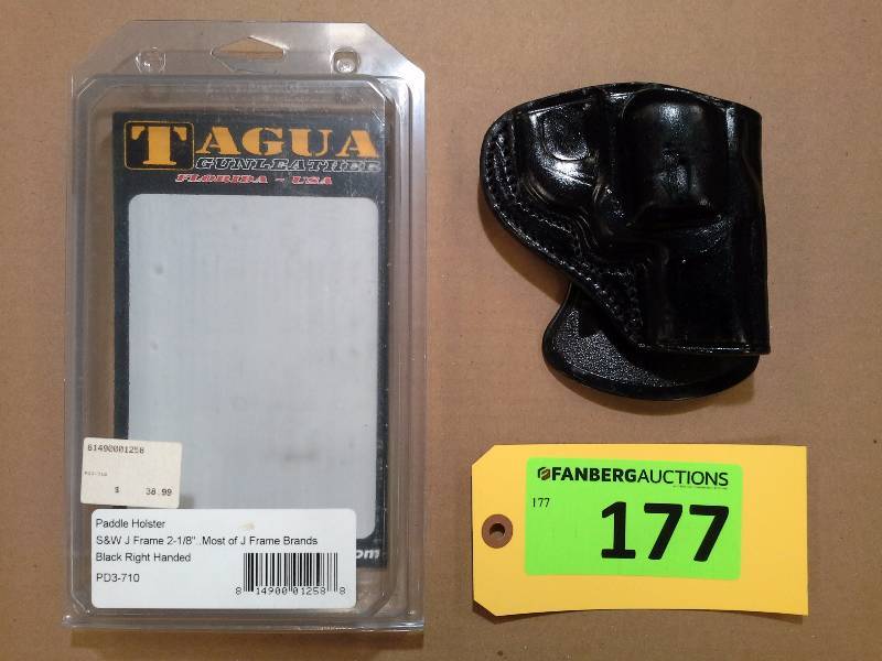 lot 177 image: S&W J Frame 2-18 - Tagua Gunleather Holster