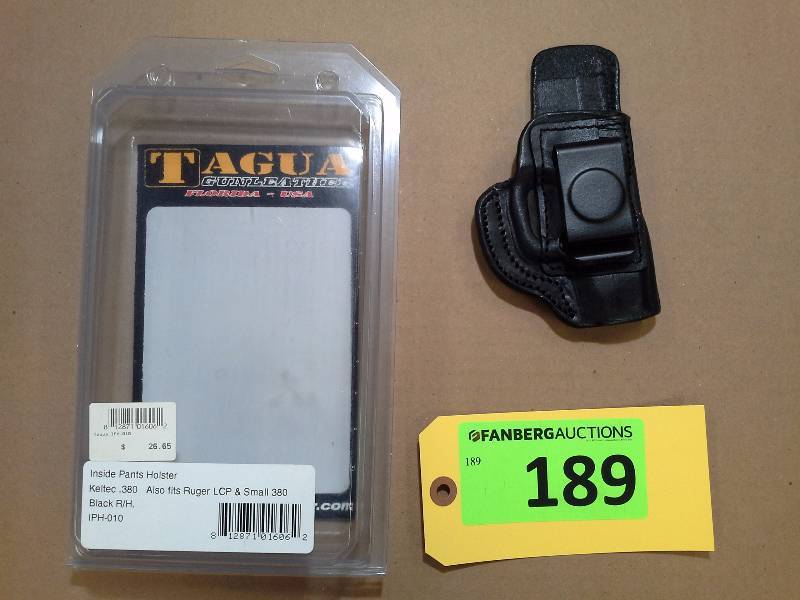 lot 189 image: Keltec .380 - Tagua Gunleather Holster