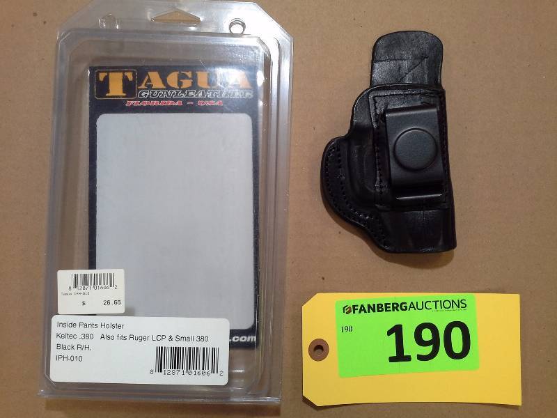 lot 190 image: Keltec .380 - Tagua Gunleather Holster
