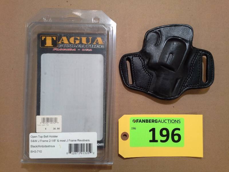 lot 196 image: S&W J Frame 2-18 & Most J Frame Revolvers - Tagua Gunleather Holster (AMBIDEXTROUS)