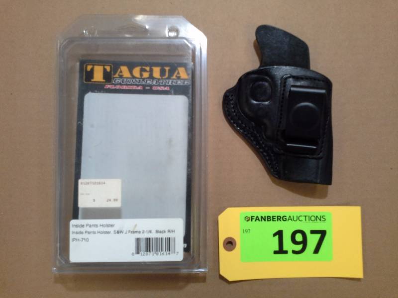lot 197 image: Inside Pants Holster S&W J Frame 2-18 - Tagua Gunleather Holster