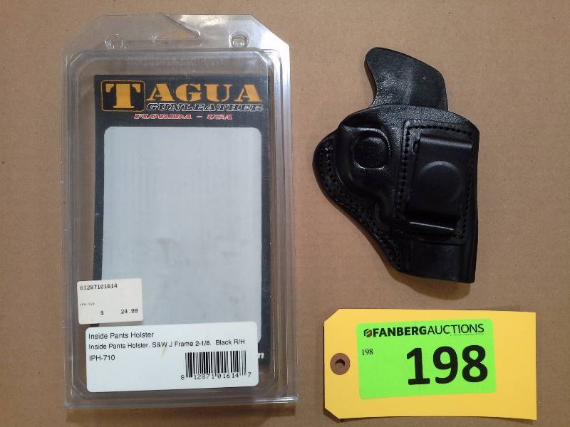 lot 198 image: Inside Pants Holster S&W J Frame 2-18 - Tagua Gunleather Holster
