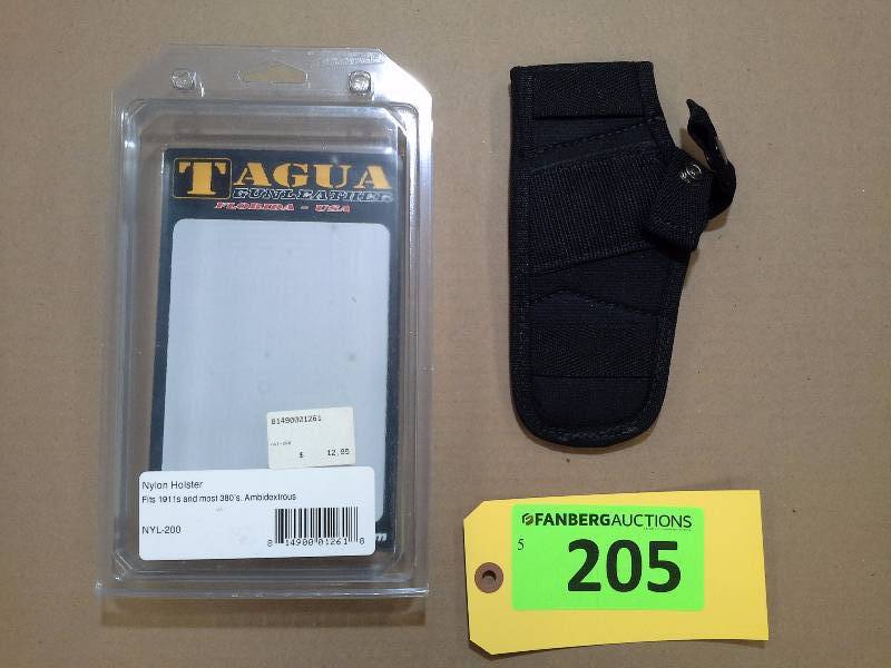 lot 205 image: NYLON - Fits 1911s and most .380s - Tagua Gunleather Holster (AMBIDEXTROUS)