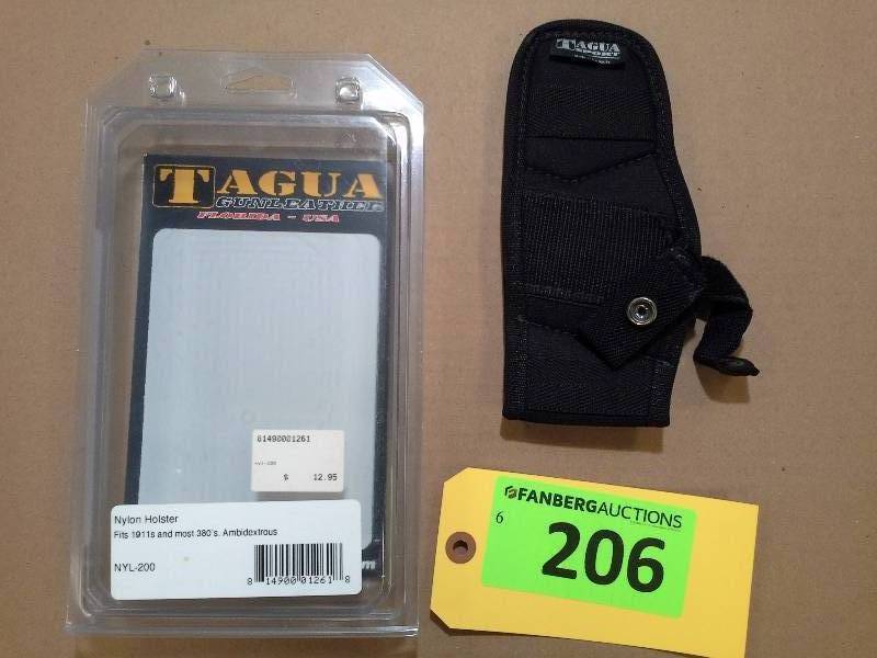 lot 206 image: NYLON - Fits 1911s and most .380s - Tagua Gunleather Holster (AMBIDEXTROUS)