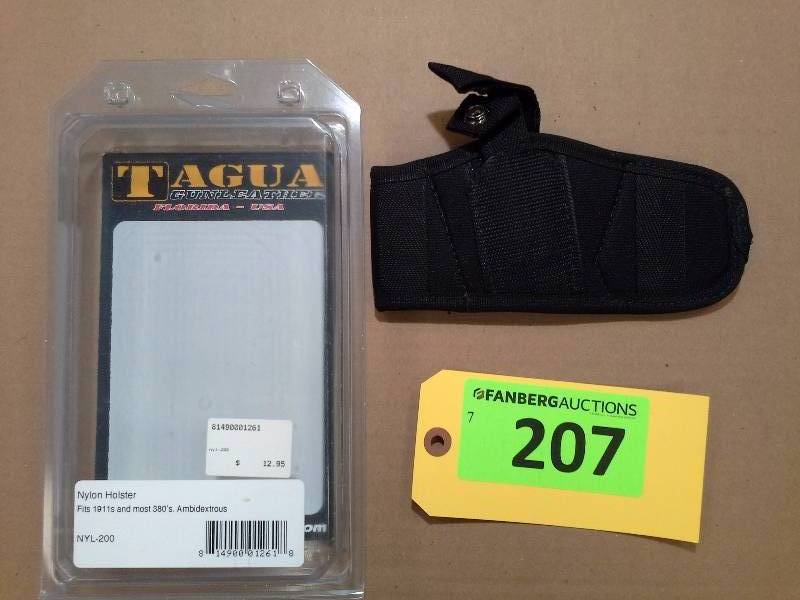 lot 207 image: NYLON - Fits 1911s and most .380s - Tagua Gunleather Holster (AMBIDEXTROUS)