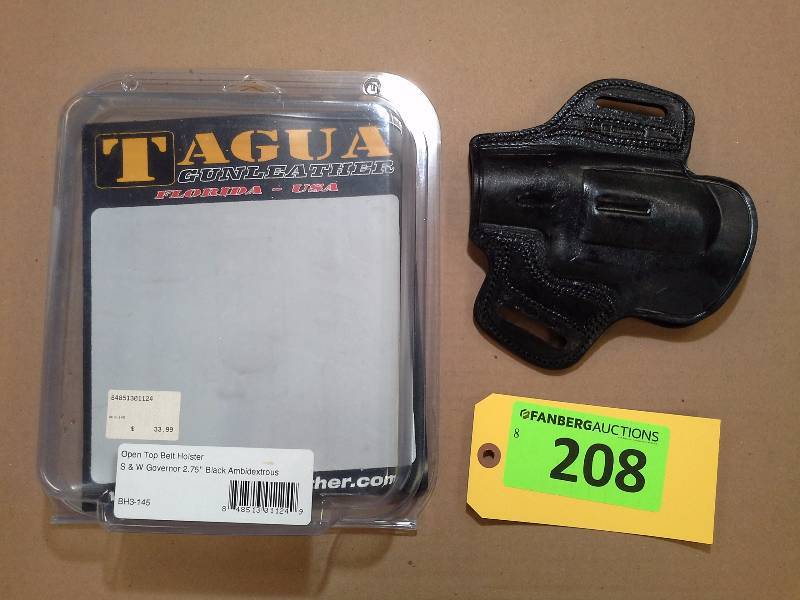 lot 208 image: S&W Governor 2.75 - Tagua Gunleather Holster (AMBIDEXTROUS)