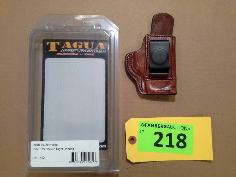lot 218 image: Kahr P380 - Tagua Gunleather Holster
