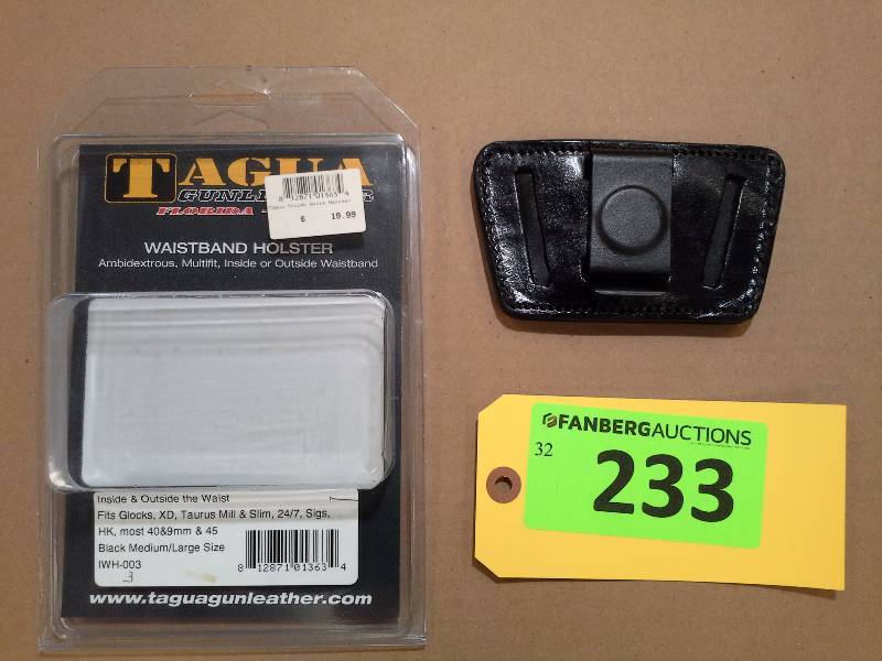 lot 233 image: Fits Several Weapons - Tagua Gunleather Holster
