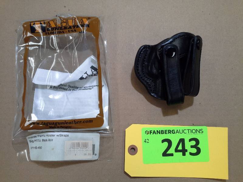lot 243 image: Sig P238 - Tagua Gunleather Holster