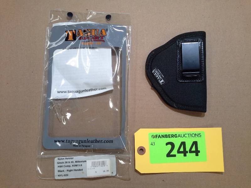 lot 244 image: NYLON - Glock 26 & 30, Millennium - Tagua Gunleather Holster
