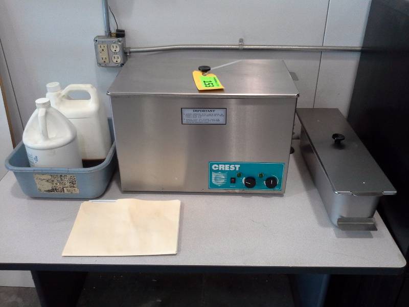 lot 153 image: Creast Ultrasonics Tabletop Firearm Cleaning and Lubricating System Weapon System Cleaner