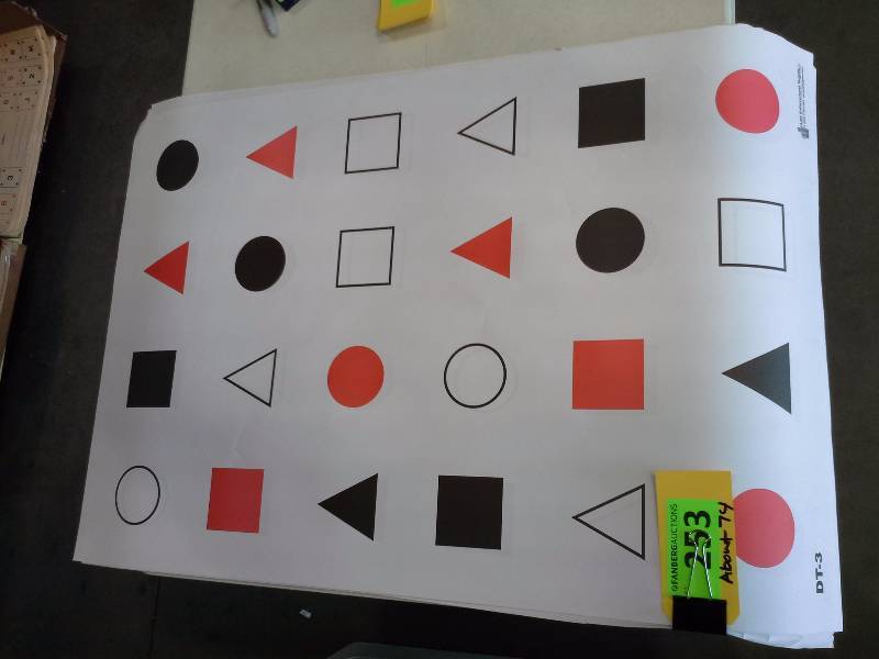 lot 253 image: Paper Targets, About 74