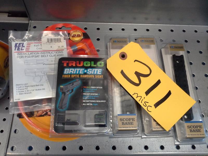 lot 311 image: Misc. Firearm Accessories Lot