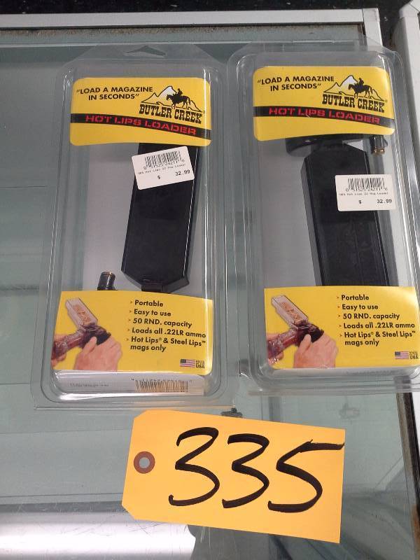 lot 335 image: (2) Hot Lips Loaders - Firearm Accessories Lot