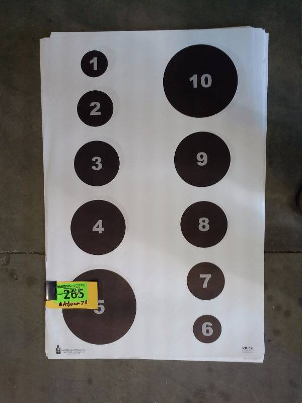 lot 265 image: Paper Targets, About 78