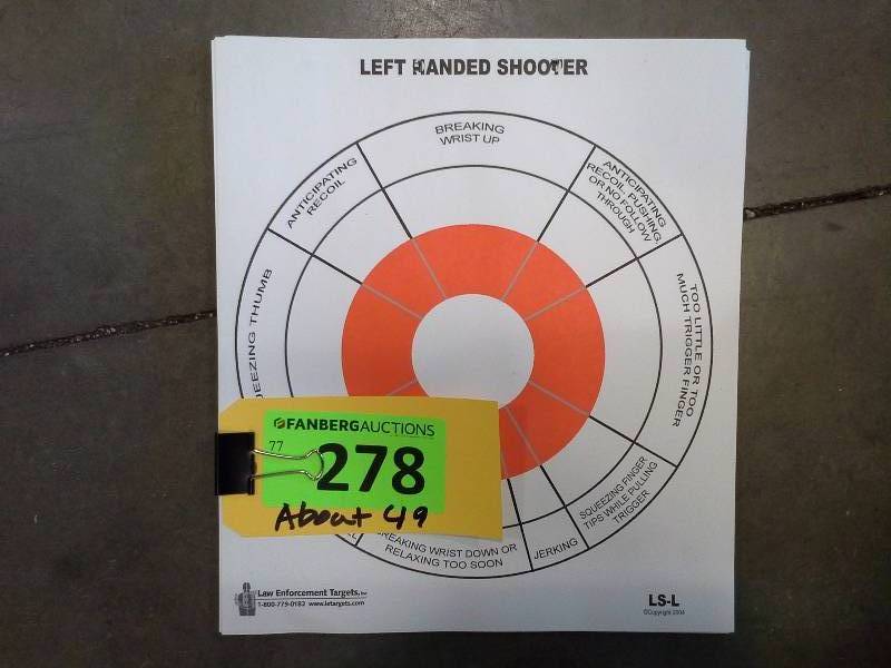 lot 278 image: Paper Targets, About 49