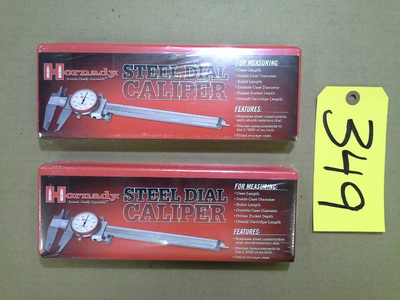 lot 349 image: (2) Steel Dial Calipers