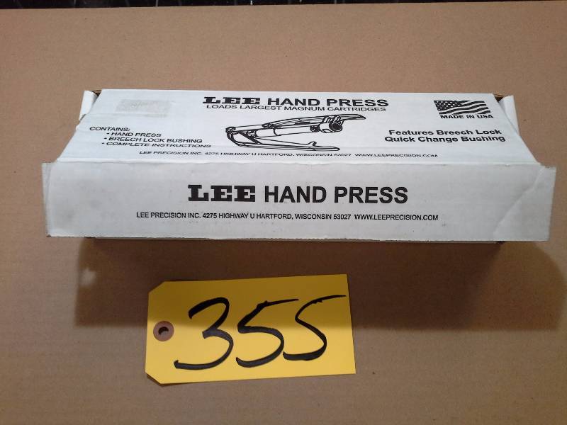 lot 355 image: Lee Hand Press