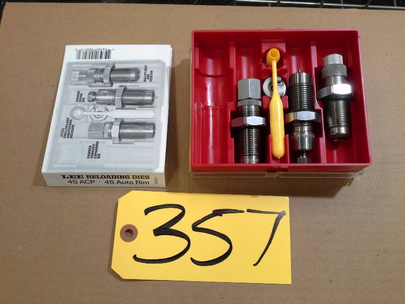 lot 357 image: Lee Reloading Dies - 45 ACP