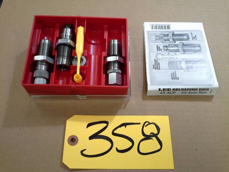 lot 358 image: Lee Reloading Dies - 45 ACP