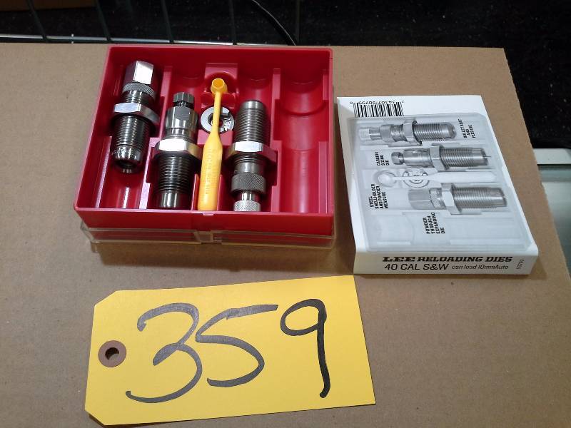 lot 359 image: Lee Reloading Dies - 40 Cal S&W