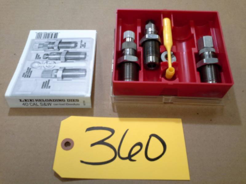 lot 360 image: Lee Reloading Dies - 40 Cal S&W