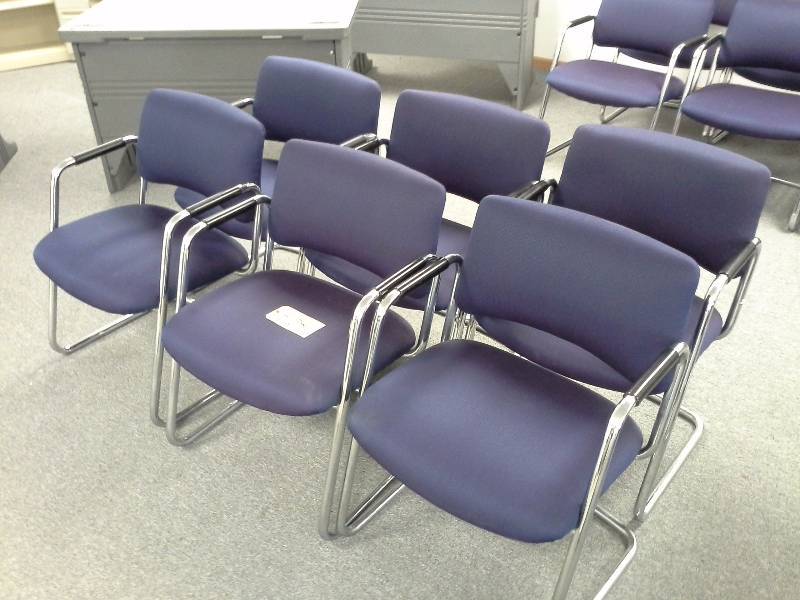 lot 509 image: (6) ClothMetal Office Chairs