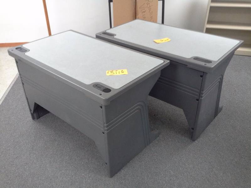 lot 511 image: Pair of Plastic Classroom Tables