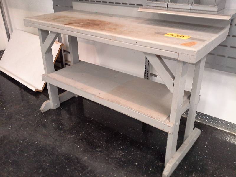 lot 418 image: Wooden Work Bench and Counter top