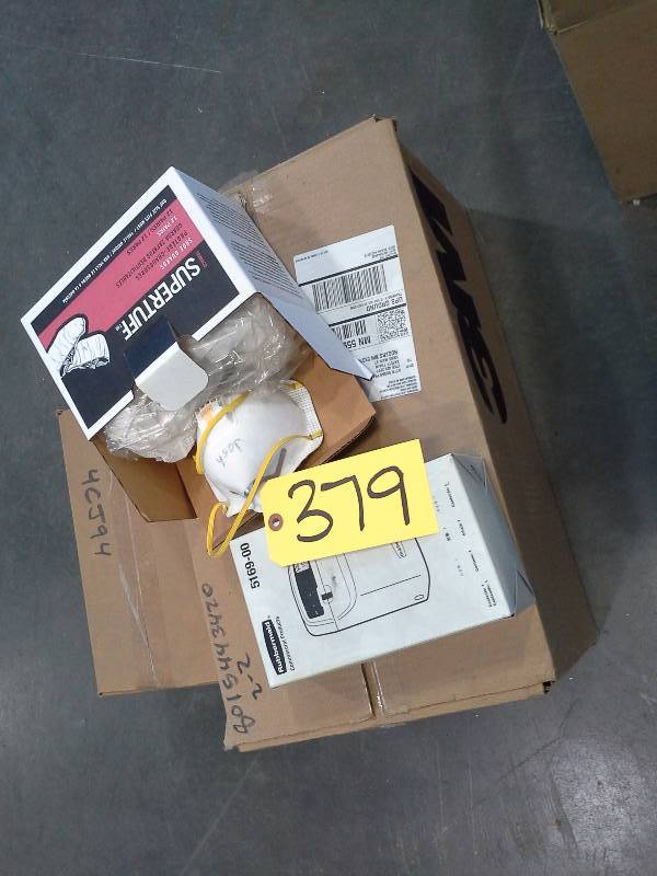 lot 379 image: Shoe Covers, Misc. Air Filters, Other Items